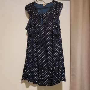 Polka Dot Dress with peplum bottom